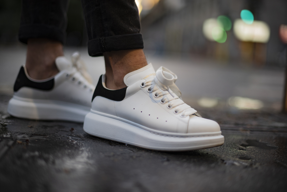 Alexander McQueen On Feet: A Close Look at Oversized Trainers Sneakers